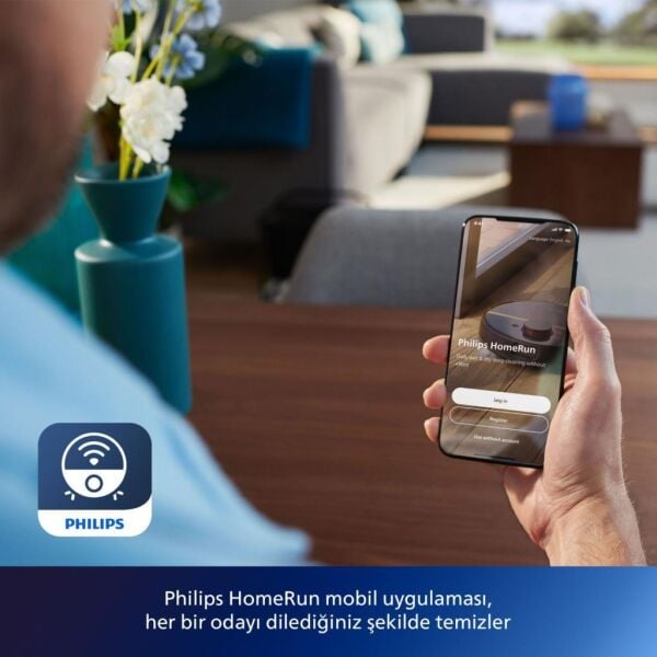 PHİLİPS XU-3000/02 ISLAK VE KURU ROBOT SÜPÜRGE-BEYAZ MOP ÖZELL.