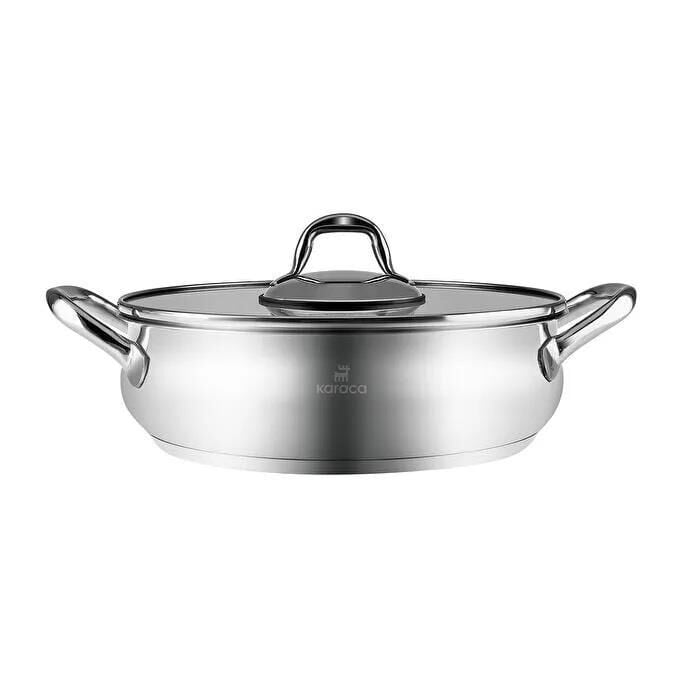 KARACA NEW AKARA İNDÜKSİYON TABANLI ÇELİK KARNIYARIK TENCERE 30 CM