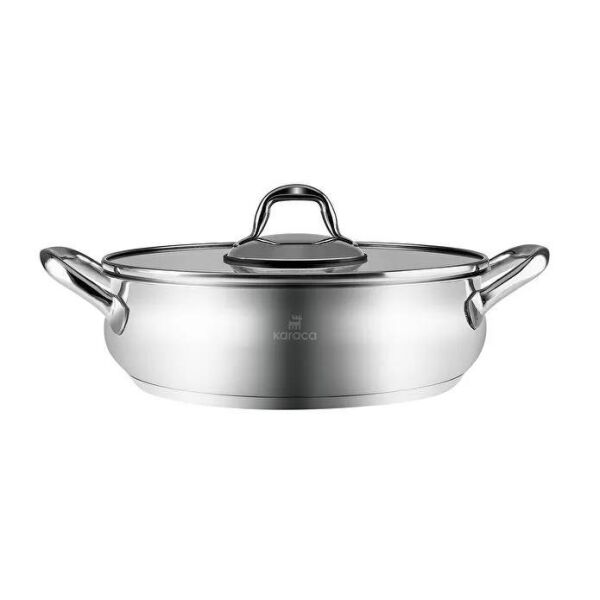 KARACA NEW AKARA İNDÜKSİYON TABANLI ÇELİK KARNIYARIK TENCERE 30 CM