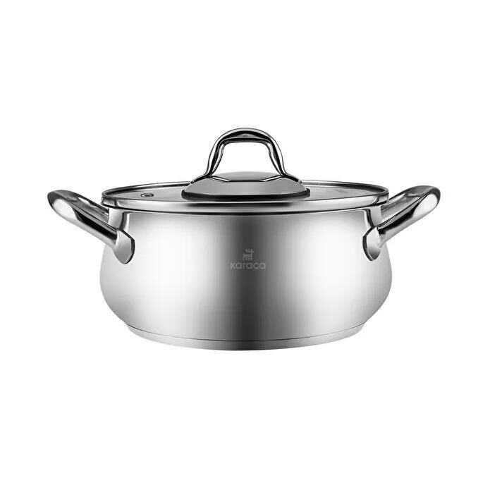 KARACA NEW AKARA İNDÜKSİYON TABANLI ÇELİK DERİN TENCERE 24 CM