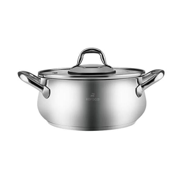 KARACA NEW AKARA İNDÜKSİYON TABANLI ÇELİK DERİN TENCERE 24 CM