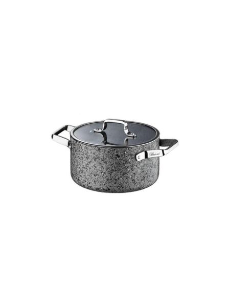 BRİONİ STONE AGE 6 PARÇA ÇİZİLMEZ YANMAZ YAPIŞMAZ İNDÜKSİYONLU MİDİ TENCERE SETİ (16-18-20 CM)