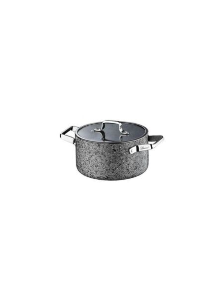 BRİONİ STONE AGE 6 PARÇA ÇİZİLMEZ YANMAZ YAPIŞMAZ İNDÜKSİYONLU MİDİ TENCERE SETİ (16-18-20 CM)