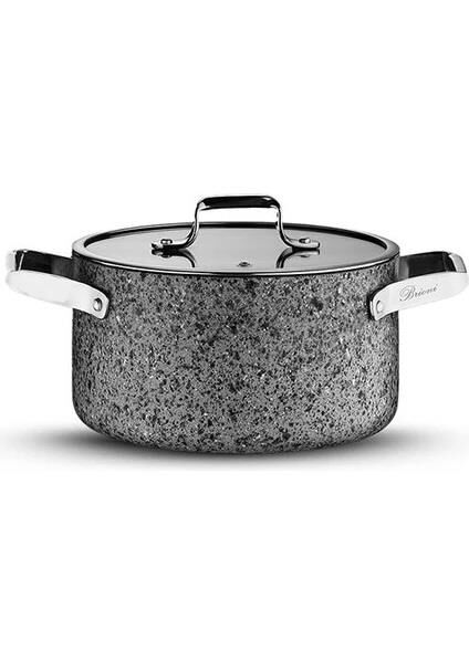 BRİONİ STONE AGE ÇİZİLMEZ YANMAZ YAPIŞMAZ İNDÜKSİYONLU 18 CM DERİN TENCERE