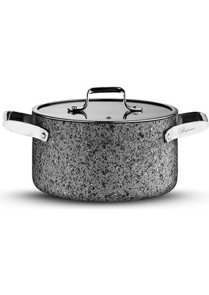 BRİONİ STONE AGE ÇİZİLMEZ YANMAZ YAPIŞMAZ İNDÜKSİYONLU 18 CM DERİN TENCERE