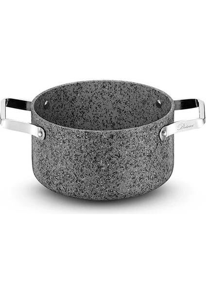 BRİONİ STONE AGE ÇİZİLMEZ YANMAZ YAPIŞMAZ İNDÜKSİYONLU 18 CM DERİN TENCERE