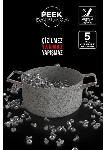 BRİONİ STONE AGE ÇİZİLMEZ YANMAZ YAPIŞMAZ İNDÜKSİYONLU 18 CM DERİN TENCERE