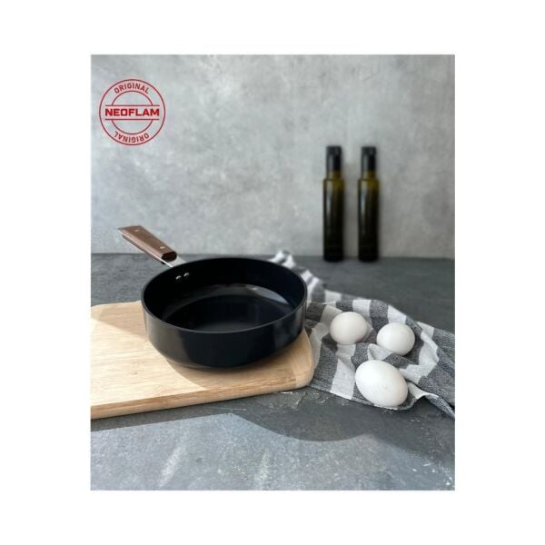 NEOFLAM BIEN ALÜMİNYUM DÖKÜM WOK TAVA SİYAH 20 CM