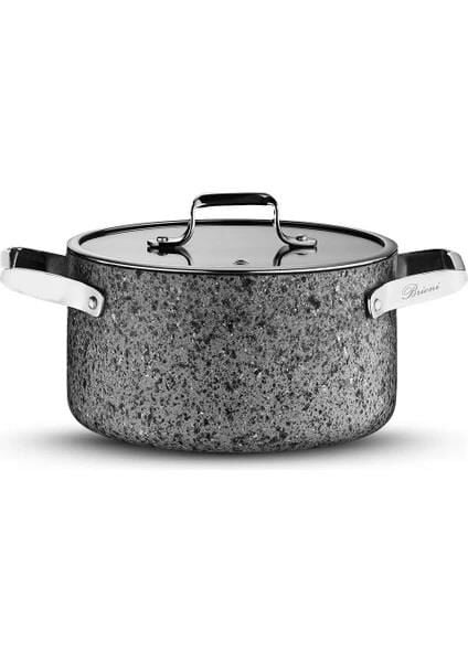 BRİONİ STONE AGE ÇİZİLMEZ YANMAZ YAPIŞMAZ İNDÜKSİYONLU 26 CM DERİN TENCERE