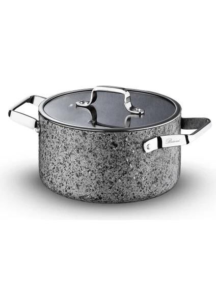 BRİONİ STONE AGE ÇİZİLMEZ YANMAZ YAPIŞMAZ İNDÜKSİYONLU 26 CM DERİN TENCERE