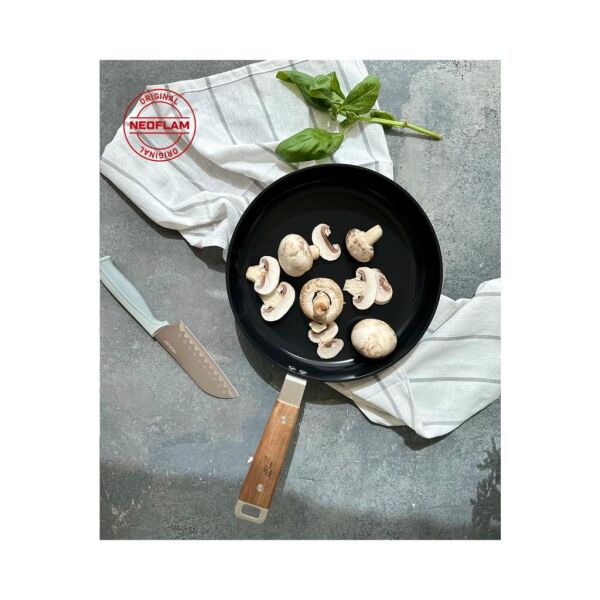 NEOFLAM BIEN ALÜMİNYUM DÖKÜM TAVA SİYAH 24 CM