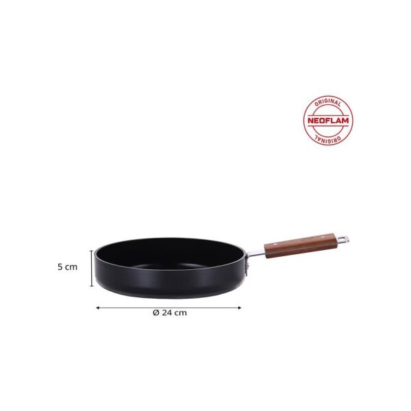 NEOFLAM BIEN ALÜMİNYUM DÖKÜM TAVA SİYAH 24 CM
