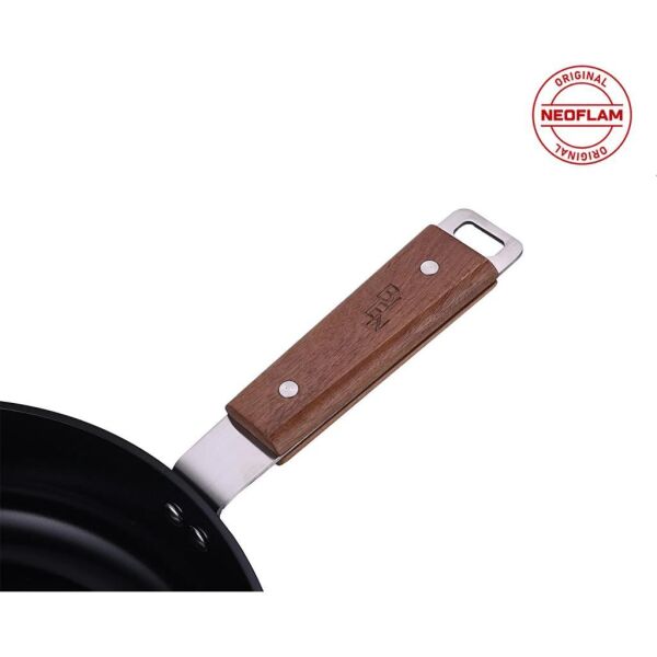 NEOFLAM BIEN ALÜMİNYUM DÖKÜM WOK TAVA  SİYAH 24 CM