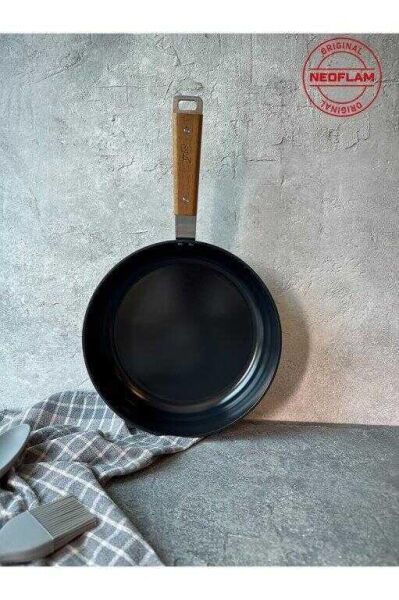 NEOFLAM BIEN ALÜMİNYUM DÖKÜM WOK TAVA  SİYAH 24 CM