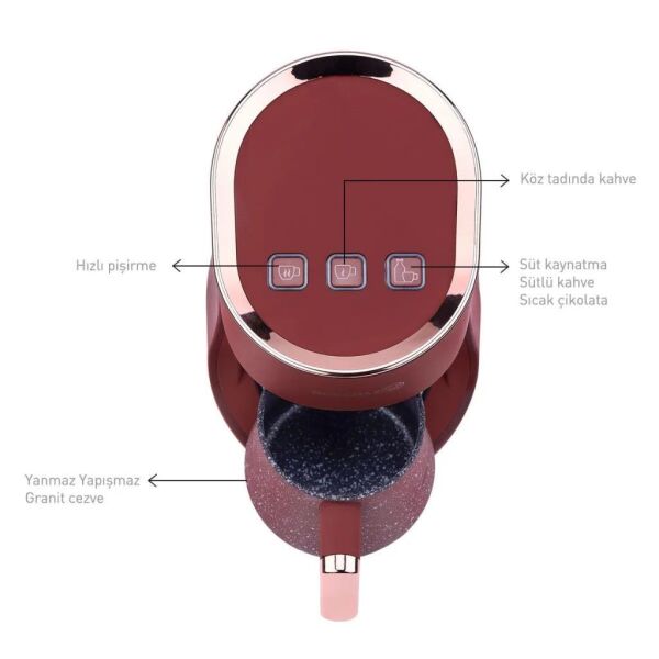 KORKMAZ A865-01 OTANTİK KAHVE MAKİNESİ KİREMİT