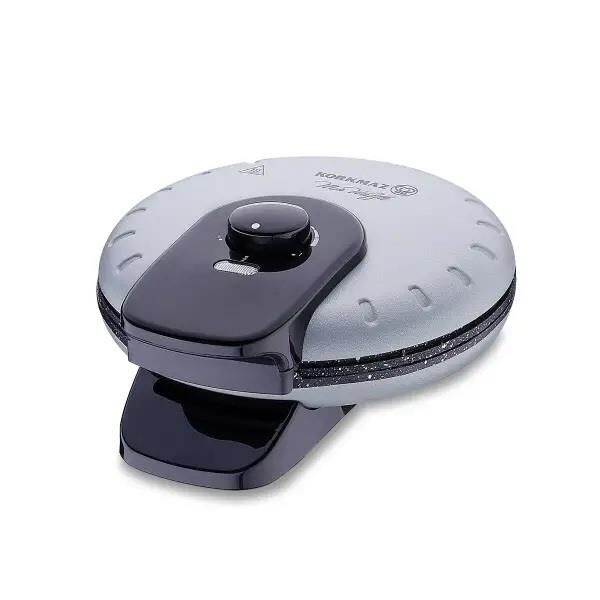 KORKMAZ A319-06 MİA WAFFLE MAKİNESİ METALİK GRİ