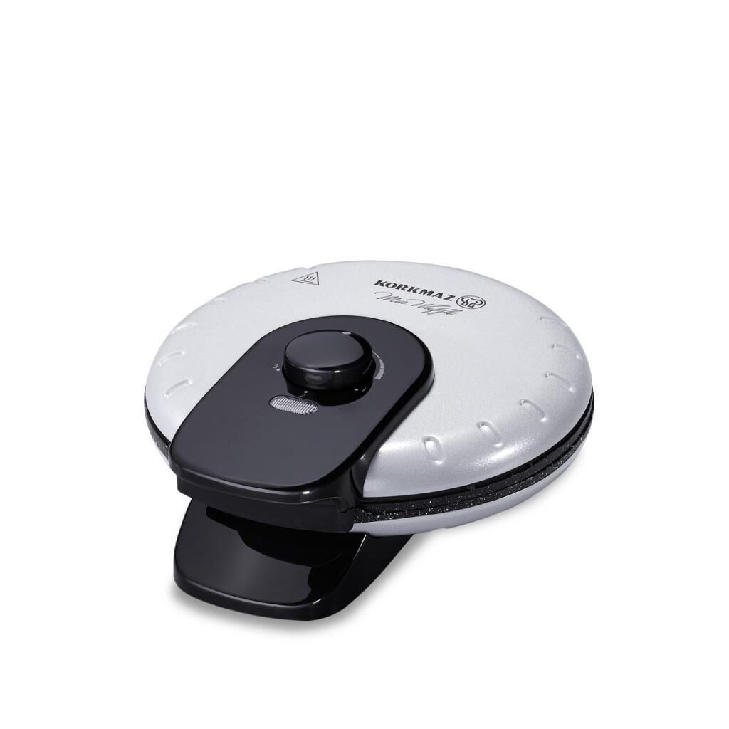 KORKMAZ A319-12 MİA WAFFLE MAKİNESİ GÜMÜŞ GRİ