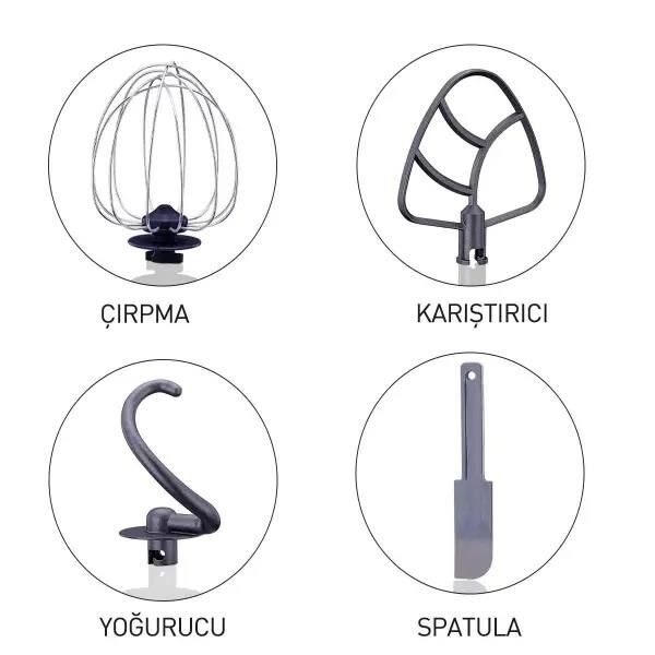 KORKMAZ A470 PRO MIX STAND MİKSER 1600W ROSE GOLD/SATİN