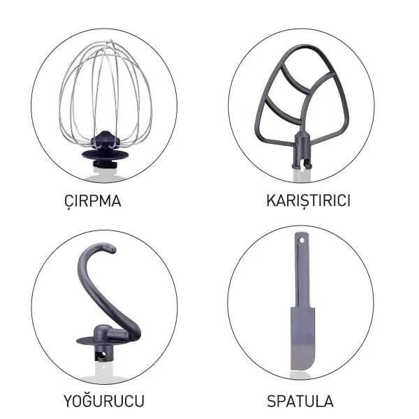 KORKMAZ A470 PRO MIX STAND MİKSER 1600W ROSE GOLD/SATİN