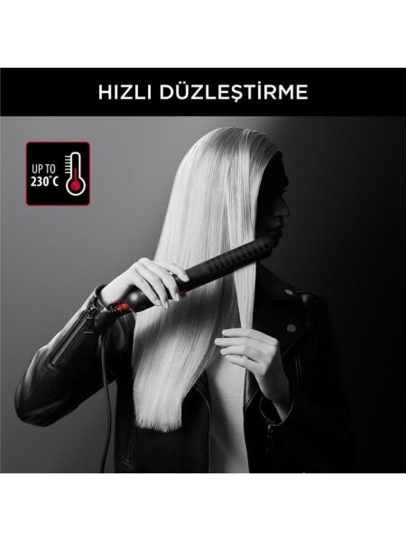 ROWENTA SF321LF0 X KARL LAGERFELD OPTİLİSS 10 SICAKLIK AYARLI SERAMİK PLAKALI SAÇ DÜZLEŞTİRİCİ