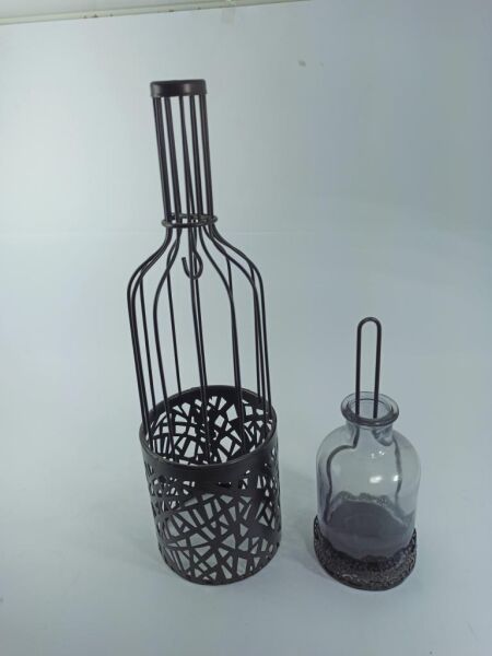 KENT METAL MUMLUK SİYAH CAM İÇ