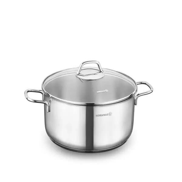 KORKMAZ A1657 PERLA DERİN TENCERE 5,5 LİTRE 24X12 CM
