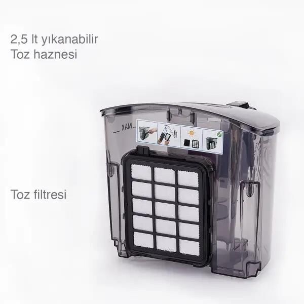 KORKMAZ A901 COSMOS TRENDY ELEKTRİKLİ SÜPÜRGE SİYAH