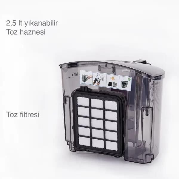 KORKMAZ A901 COSMOS TRENDY ELEKTRİKLİ SÜPÜRGE SİYAH