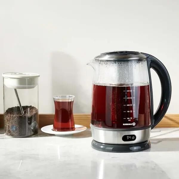 KORKMAZ A961 VETRİNA ELEKTRİKLİ SU ISITICI+ÇAY MAKİNESİ