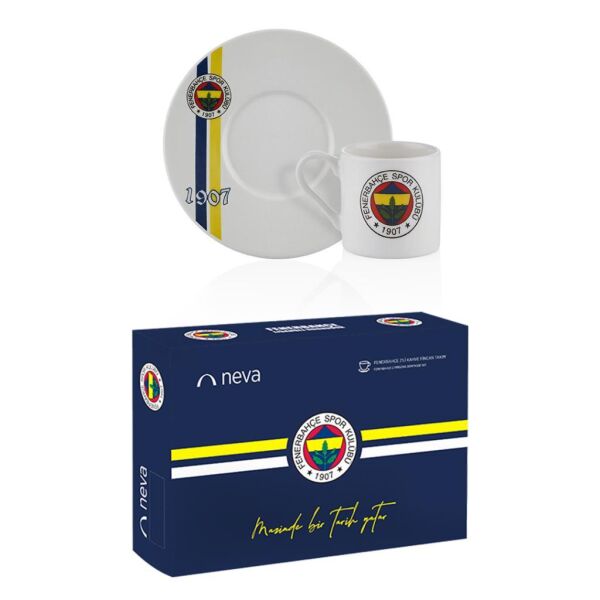 NEVA FENERBAHÇE LİSANSLI 1907 2'Lİ KAHVE FİNCAN TAKIMI