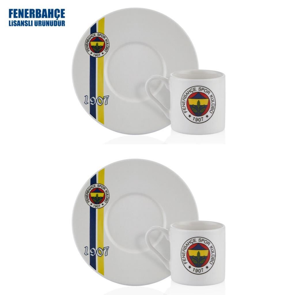 NEVA FENERBAHÇE LİSANSLI 1907 2'Lİ KAHVE FİNCAN TAKIMI