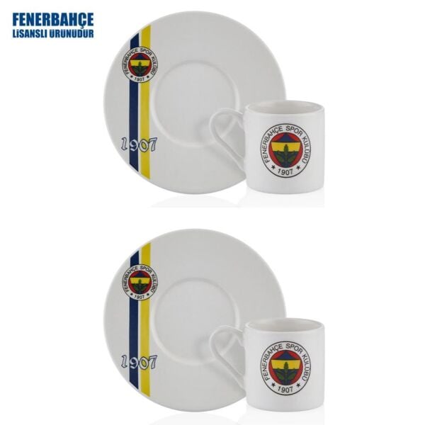 NEVA FENERBAHÇE LİSANSLI 1907 2'Lİ KAHVE FİNCAN TAKIMI