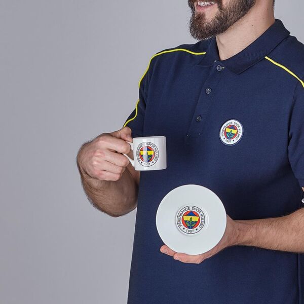 NEVA FENERBAHÇE LİSANSLI ARMA LOGO 2Lİ KAHVE FİNCAN TAKIMI