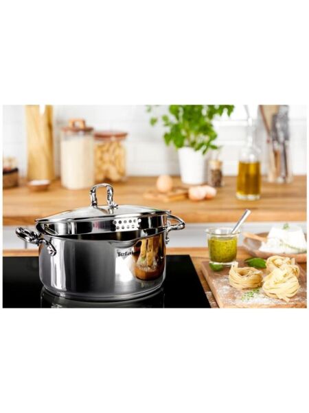 TEFAL DUETTO 8 PARÇA ÇELİK TENCERE SETİ