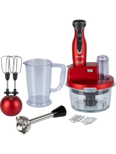 TEFAL POWELIX ACTIVFLOW EXPERT 1500 W CAM HAZNELİ BLENDER SETİ KIRMIZI