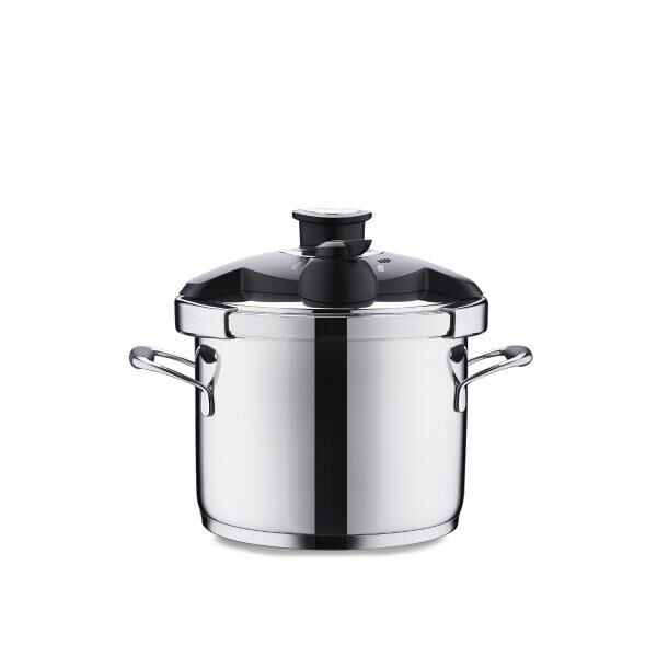 KORKMAZ A159 FLORA DÜDÜKLÜ TENCERE 6 LİTRE SİYAH