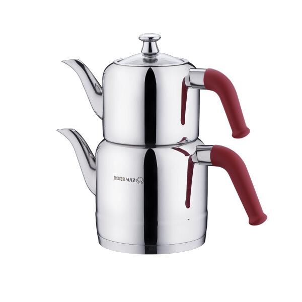 KORKMAZ A189 RİVA ÇAYDANLIK TAKIMI KIRMIZI