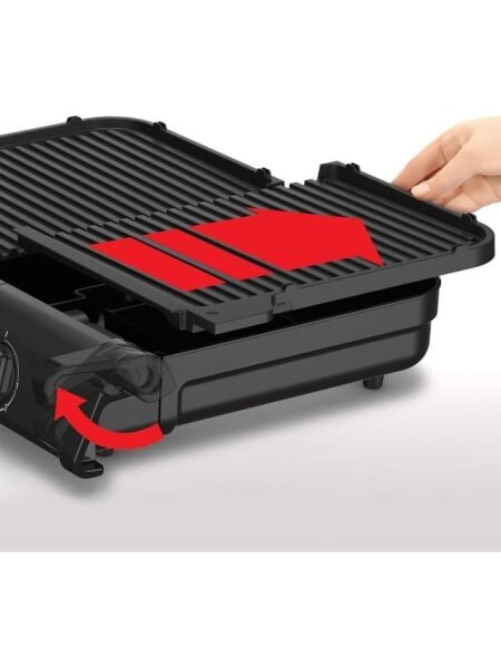 TEFAL FAMILY GRILL 2400 WATT TERMOSTATLI 2 PİŞİRME YÜZEYLİ İÇ DIŞ MEKAN IZGARASI