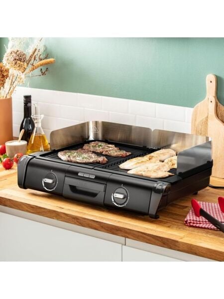TEFAL FAMILY GRILL 2400 WATT TERMOSTATLI 2 PİŞİRME YÜZEYLİ İÇ DIŞ MEKAN IZGARASI