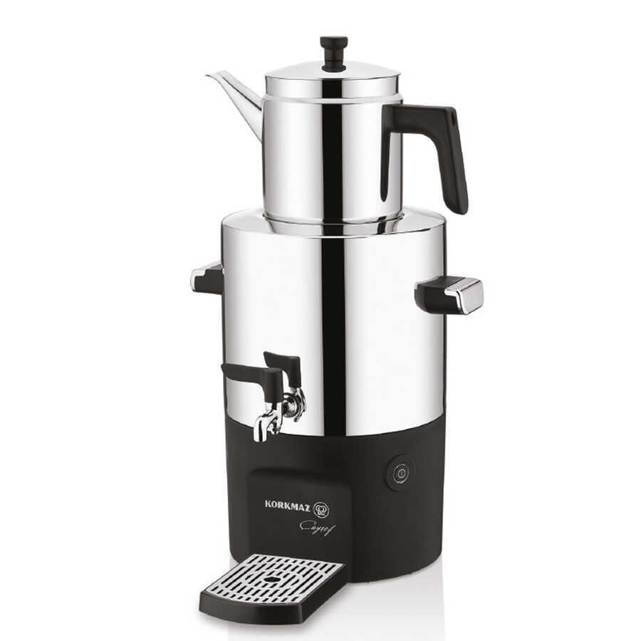 KORKMAZ ÇAYŞEF SEMAVER INOX/PARLAK