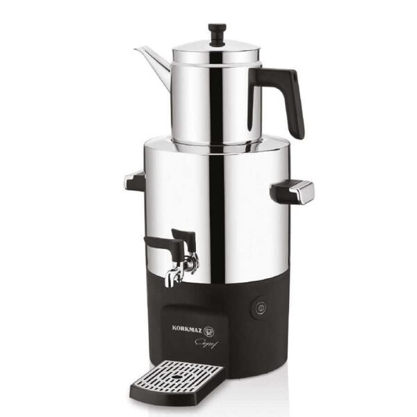 KORKMAZ ÇAYŞEF SEMAVER INOX/PARLAK