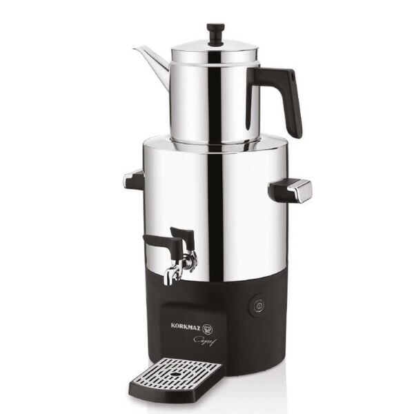 KORKMAZ ÇAYŞEF SEMAVER INOX/PARLAK