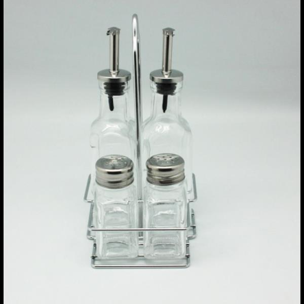 4 LÜ YAĞLIK SİRKELİK TUZLUK BİBERLİK TAKIM