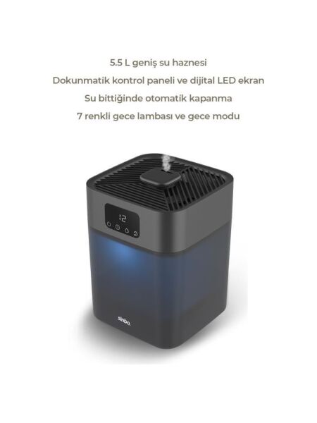 SİNBO HAVA NEMLENDİRME CİHAZI GRİ