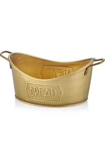 THE MİA EKMEK SERVİSİ 28x17 CM GOLD