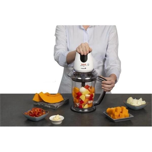 TEFAL MASTERCHOP POWELİX 4 BIÇAKLI MAXİ DOĞRAYICI VE RONDO BEYAZ