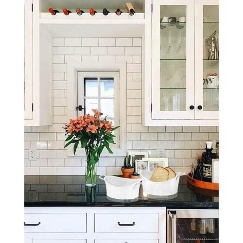 THE MİA GALVANİZ EKMEK SERVİSİ 23x14 CM BEYAZ