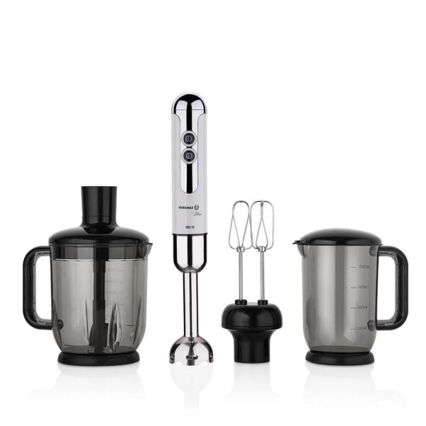 KORKMAZ A447-14 MİA MEGA DELUXE BLENDER SET VANİLYA/KROM