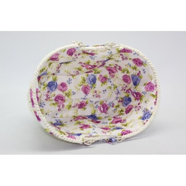 ÜN-EV 7025 OVAL KULPLU KREM EKMEK SEPETİ