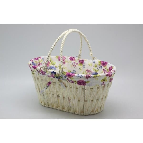 ÜN-EV 7025 OVAL KULPLU KREM EKMEK SEPETİ